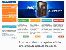 Tablet Screenshot of maxicom.com.br