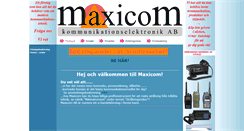Desktop Screenshot of maxicom.se